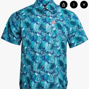 DIXXON “The Milo” Tropical Leaf Print Men's Shirt. Men’s 3XL